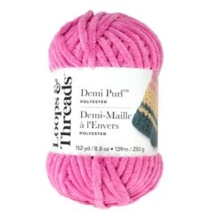 Demi Purl™ Yarn By Loops & Threads® Cashmere Rose