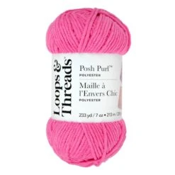 Posh Purl™ Yarn By Loops & Threads® Pink Pitaya