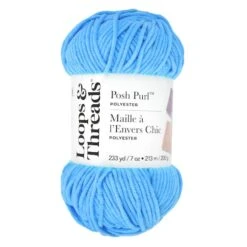 Posh Purl™ Yarn By Loops & Threads® Blue Raspberry