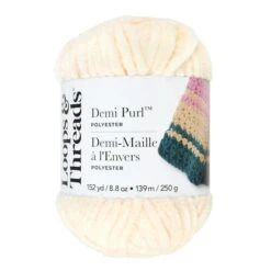 Demi Purl™ Yarn By Loops & Threads® Blanc De Blanc