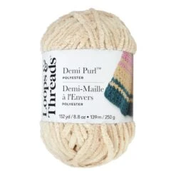 Demi Purl™ Yarn By Loops & Threads® Whitecap Gray