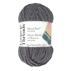 Demi Purl™ Yarn By Loops & Threads® Dark Gulf Gray