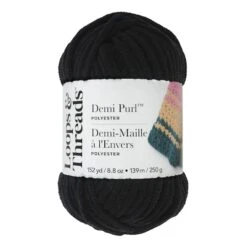Demi Purl™ Yarn By Loops & Threads® Moonless Night