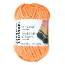 Demi Purl™ Yarn By Loops & Threads® Peach Cobbler